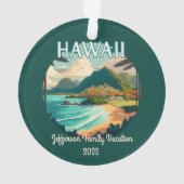 Hawaii Beach Famille Vacances Vintage Retro (dos)