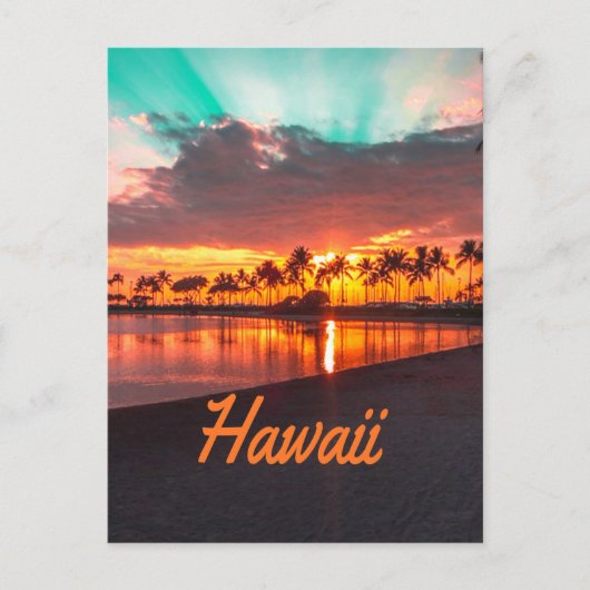 Hawaii Beach Hawaiian Islands Briefkaart (Voorkant)