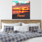 Hawaii Beach Hawaiian Islands Canvas Afdruk (Insitu (Slaapkamer))