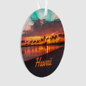 Hawaii Beach Hawaiian Islands Ornament (voorkant)
