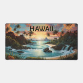  Hawaii Beach Mountains Schilderen Bureaumat (Voorkant)