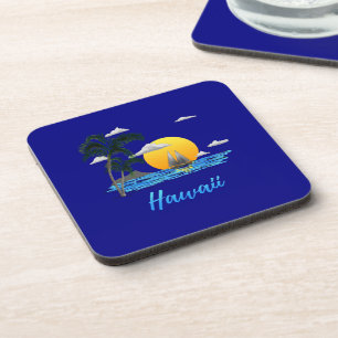 Hawaii Beach Sunset Drankjes Onderzetter