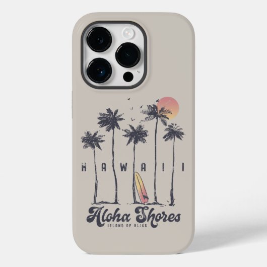 Hawaii Beach Surfer Zomervakantie Case-Mate iPhone Case (Achterkant)