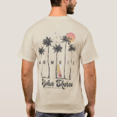 Hawaii Beach Surfer Zomervakantie T-shirt (Achterkant)