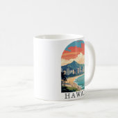 Hawaii Beach Travel Café Mug Vintage (Devant droit)