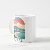 Hawaii Beach Travel Café Mug Vintage (Devant gauche)