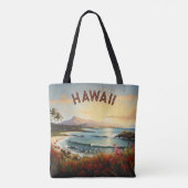 Hawaii Beach Tropical Paradise Painting Draagtas (Achterkant)
