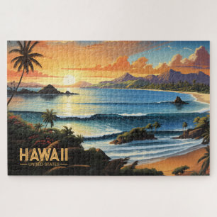 Hawaii Beach Tropical Paradise  schilderij Legpuzzel