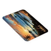 Hawaii Beach Tropical Paradise  schilderij Magneet (Rechterzijde)