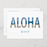 Hawaii Beach Wedding Aloha Foto RSVP