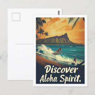 Hawaii Beroemde Reisplaats Briefkaart