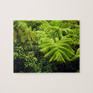 Hawaii, Big Island, Weelderig tropisch groen in 2 Legpuzzel