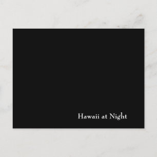 Hawaii bij nacht briefkaart