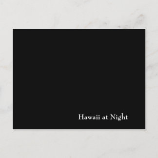 Hawaii bij nacht briefkaart