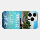 Hawaii blauwe oceaanpalmen zomergemoedstoestand Case-Mate iPhone case (Achterkant (horizontaal))