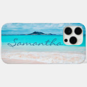 Hawaii-blauwe oceanische zandzandstrand, speciale Case-Mate iPhone case (Achterkant (horizontaal))