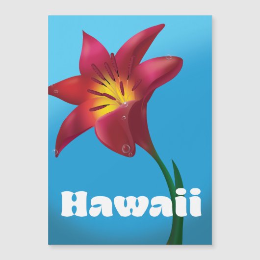 Hawaii Bloem Reisprint (Voorkant)