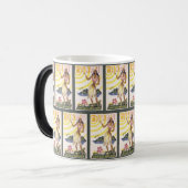  Hawaii Bloemenmeisje Poster Magische Mok (Voorkant links)