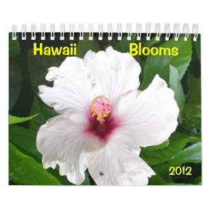 Hawaii Blooms met bloemen Kalender