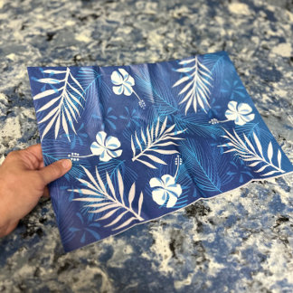 Hawaii Botanische Tropische Blad Hibiscus Tissuepapier