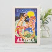 Hawaii Briefkaart, Linen Briefpapier 5x7 Kaart (Staand voorkant)