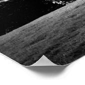 Hawaii Buddha Black White Foto gewoon doormidden Poster (Hoek)