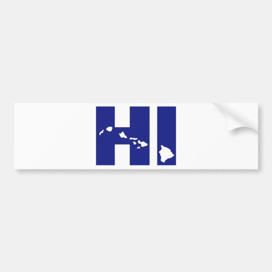 Hawaii Bumpersticker (Voorkant)