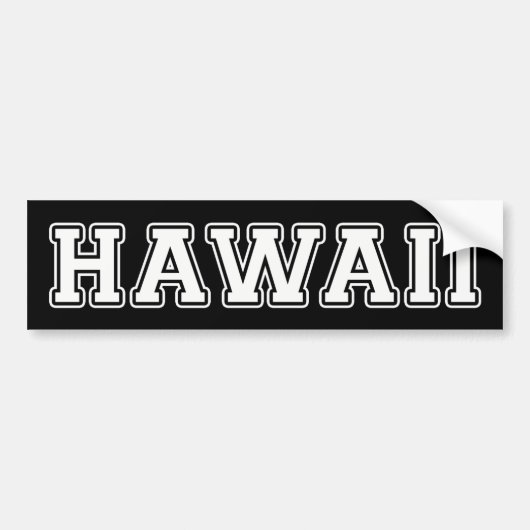 Hawaii Bumpersticker (Voorkant)