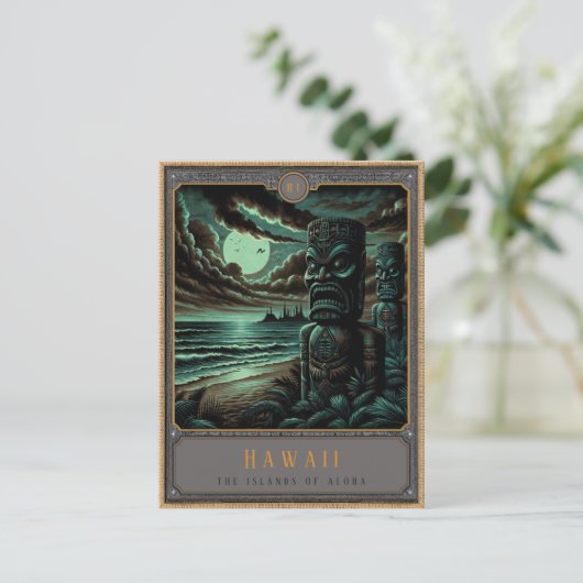 Hawaii | Carte postale Art gothique (Debout devant)