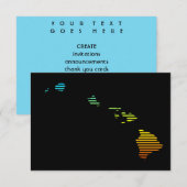 hawaii-chill fade kaart (Voorkant / Achterkant)