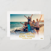 HAWAII CHRISTMAS CARD | BRIEFKAARTEN BEACH FOTO (Voorkant / Achterkant)