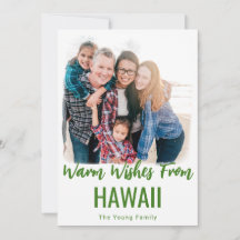 HAWAII CHRISTMAS CARDS BEACH FOTO CHRISTMAS CARDS