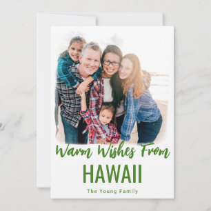 HAWAII CHRISTMAS CARDS BEACH FOTO CHRISTMAS CARDS FEESTDAGENKAART