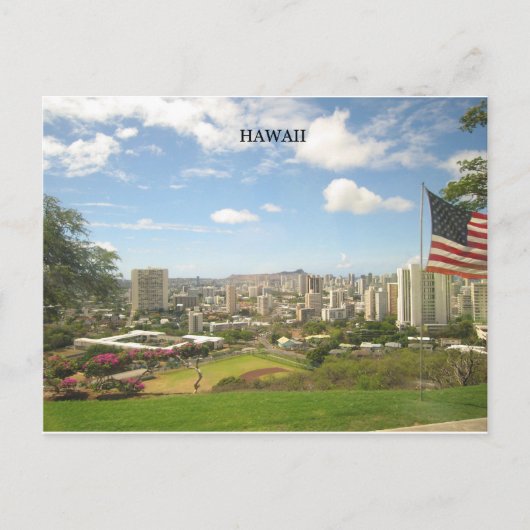 Hawaii Cityscape Briefkaart (Voorkant)