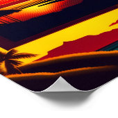 Hawaii Colorful Travel Artwork Poster (Hoek)