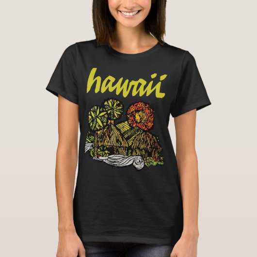 Hawaii Cottages T-shirt (Voorkant)