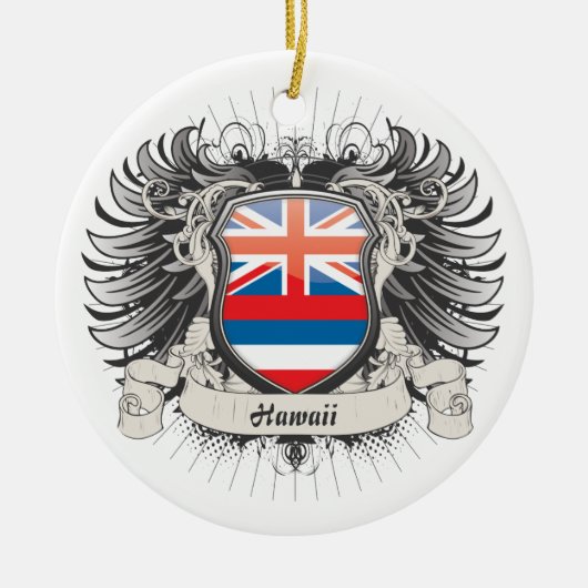 Hawaii Crest Keramisch Ornament (Voorkant)
