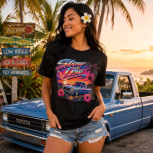 Hawaii cultuur - Langzaam en laag low rider Tri-Blend Shirt
