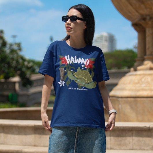 Hawaii Cute Tropical Sea Turtle T-shirt