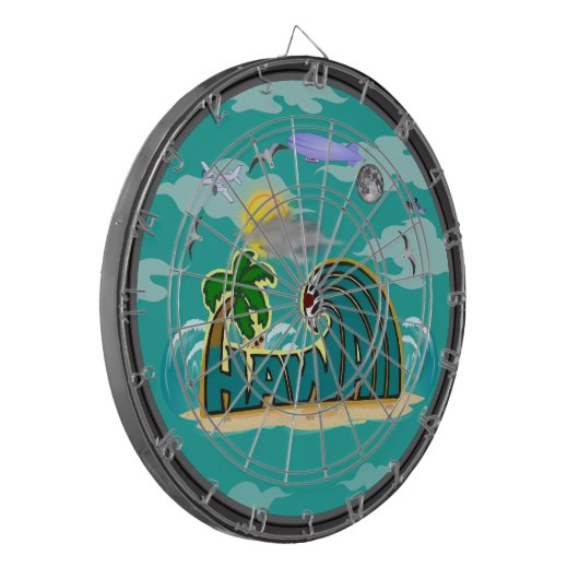 Hawaii Dartbord (Voorkant Links)