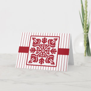 Hawaii Day, Hawaiiaans quiltontwerp Kaart