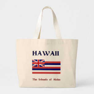 Hawaii, de eilanden van Aloha Grote Tote Bag