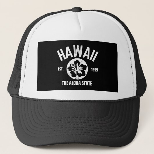 Hawaii De staat Aloha Grafisch Trucker Pet (Voorkant)