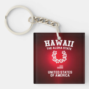 Hawaii de staat Aloha Sleutelhanger