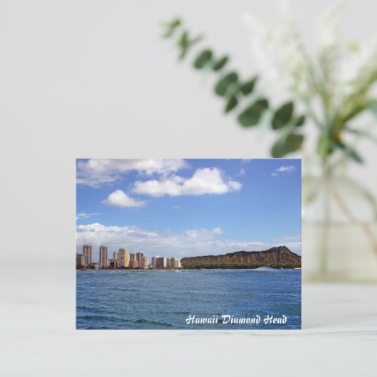 Hawaii Diamond Head Briefkaart (Staand voorkant)