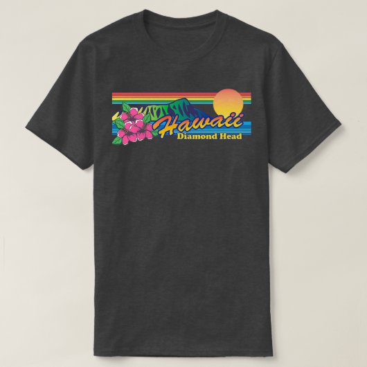 Hawaii Diamond Head T-shirt (Design voorkant)