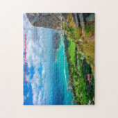 Hawaii Diamond Head. Vœux de Noël Puzzle (Vertical)