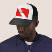 Hawaii Duikvlag Trucker Pet (In situ)