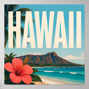 Hawaii Eiland Paradijs Reizen Poster