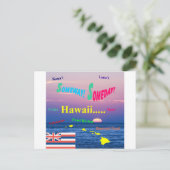 Hawaii ergens ooit briefkaart (Staand voorkant)